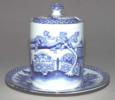 Jam or Preserve Pot and Stand c1920